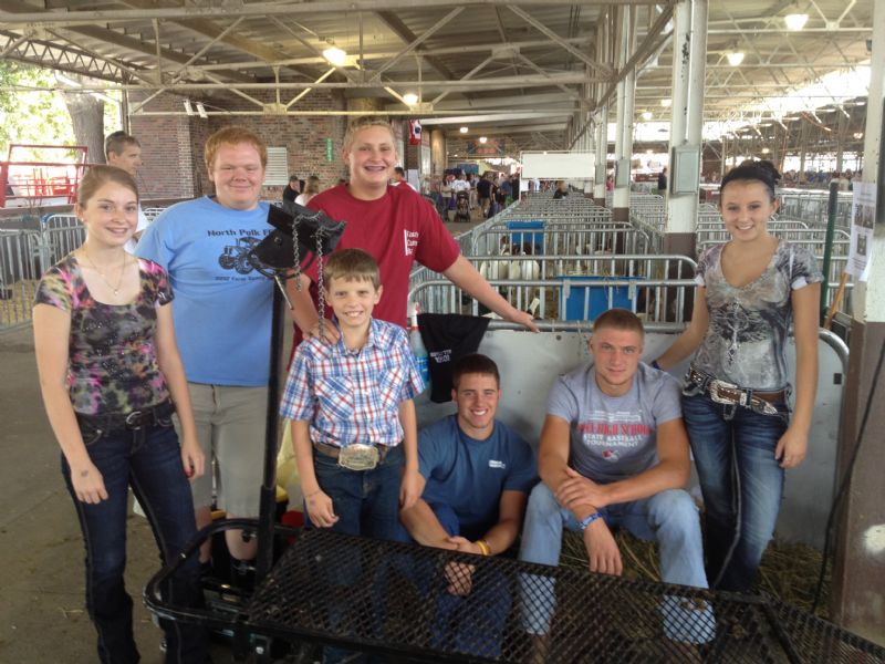 Allison with several of her fellow North Polk FFA members